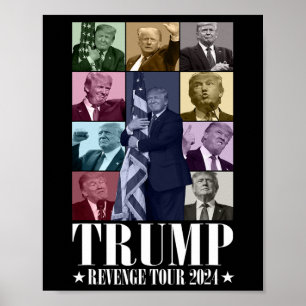 Poster Trump The Revenge Tour 2024 Engraçado
