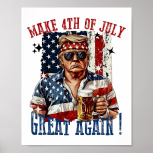 Poster Trump Torna 4 De Julho Grande Novamente