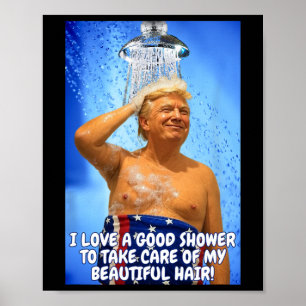 Poster Trump Torna Excelente Chá Novamente Engraçado Cita