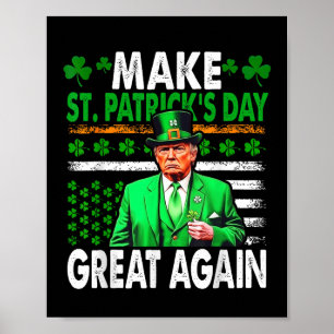 Poster Trump Torne Excelente De Dia de São Patrício Novam