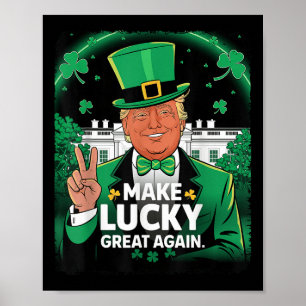 Poster Trump Torne O Excelente Sortudo Novamente Dia de S
