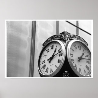 Póster Trump Tower Clock - NYC