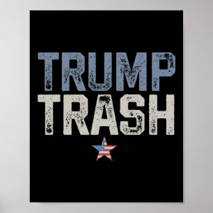 Poster Trump Trash 2024 Garge For Trump Orud Mega Garge