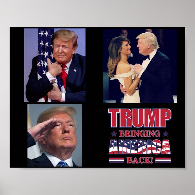 Poster Trump - Trazendo a América de volta (Frente)