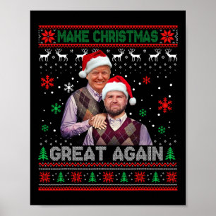 Poster Trump Vance 2024 Irmãos Funny Parody Trump Vance
