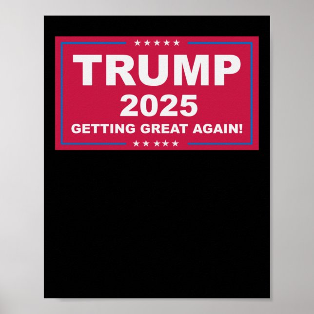 Poster Trump Vance 2025 - Excelente Novamente () (Frente)