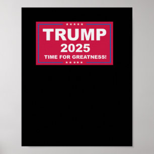 Poster Trump Vance 2025 Time For Greatness (Tempo Para Gr