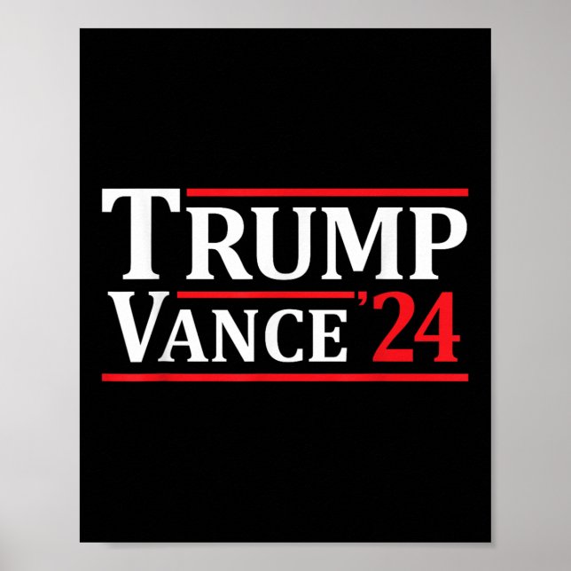Poster Trump Vance 24 Trump 2024 (Frente)