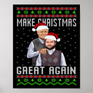 Poster Trump Vance Camisetas Irmãos Tornam O Natal Ótimo 