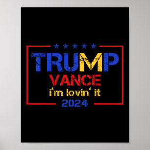 Poster Trump Vance Estou Adorando 2025 Citação Divertida
