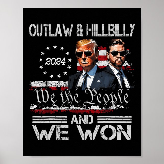 Poster Trump Vance Ganhamos o Dia da Inauguração 2025 47º (Frente)