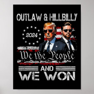 Poster Trump Vance Ganhamos o Dia da Inauguração 2025 47º