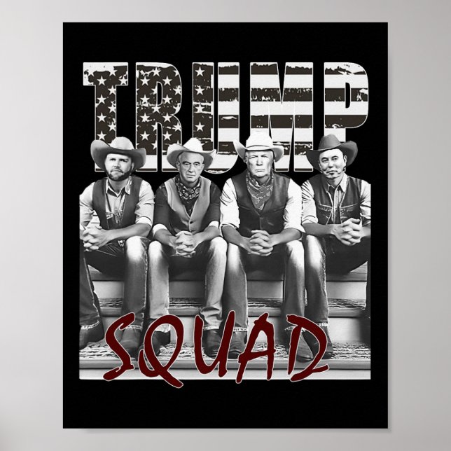 Poster Trump Vance Kennedy Elon Squad (Frente)