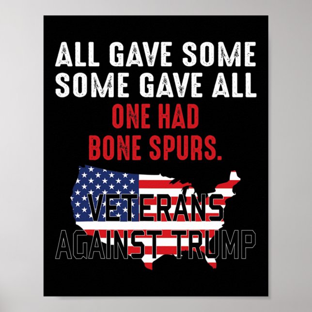 Poster Trump Veterans Contra Trump (Frente)