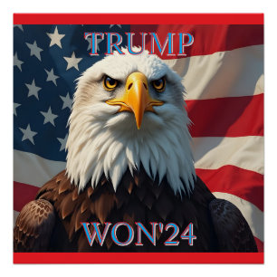 PÓSTER TRUMP WON 2024