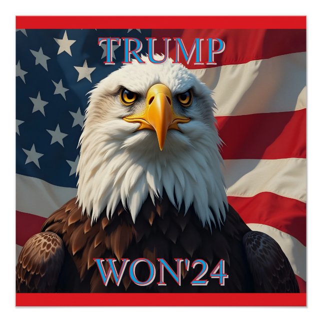 PÓSTER TRUMP WON 2024 (Frente)