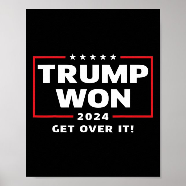 Poster Trump Won 2024 supere (Frente)