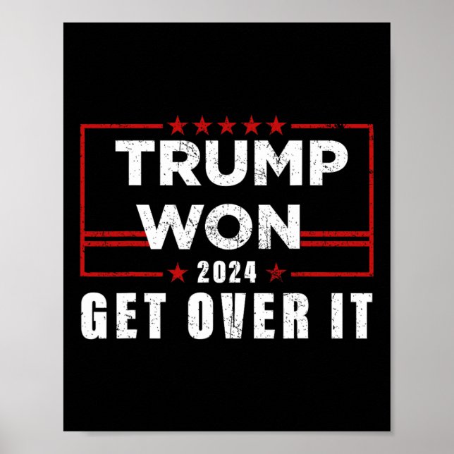 Poster Trump Won supera isso 2024 (Frente)