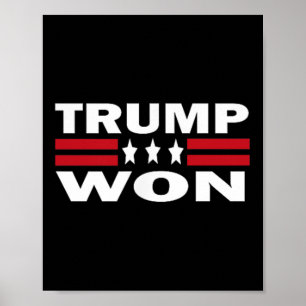 Poster Trump Won Trump Lixo Gestão Funny Lixo Tru
