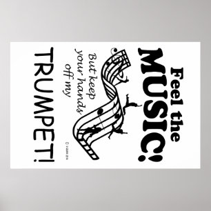 Póster Trumpet Sente A Música