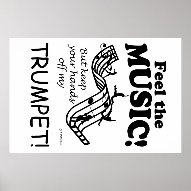 Póster Trumpet Sente A Música (Frente)