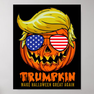 Poster Trumpkin 2025 EUA Faça o Halloween Grande Novament