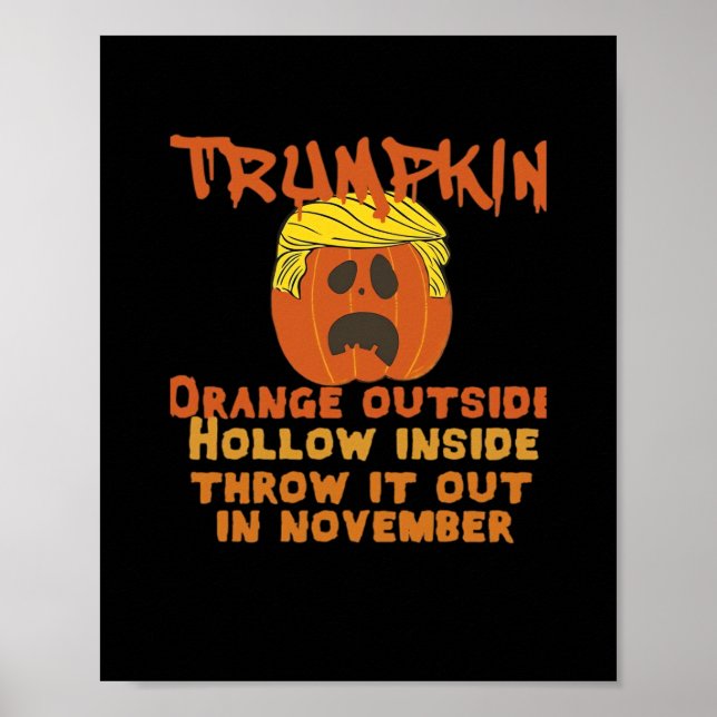 Poster Trumpkin Dentro joga fora do clássico de novembro (Frente)