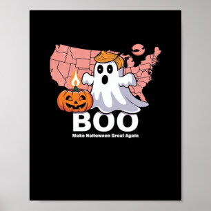 Poster Trumpkin Dia de as Bruxas engraçado Boo - Pumpkin 