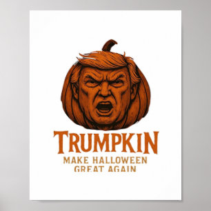 Poster Trumpkin. Faça o Excelente de Halloween novamente