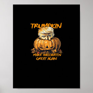 Poster Trumpkin Faz Excelente De Halloween De Novo - Autu