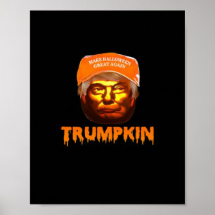 Poster Trumpkin Faz Excelente De Halloween De Novo Lama