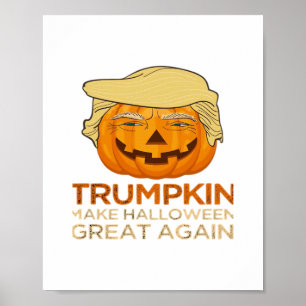 Poster Trumpkin Halloween Engraçado Clássico