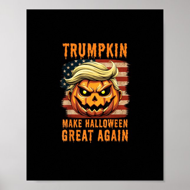 Poster Trumpkin Halloween Pumpkin Faz Excelente De Hallow (Frente)