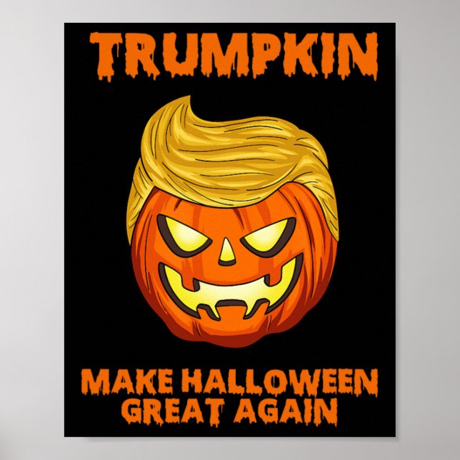 Poster Trumpkin Usa Torna O Excelente De Halloween Novame (Frente)