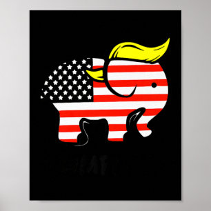 Poster Trumplican Funny Trump Republicano dos Estados Uni