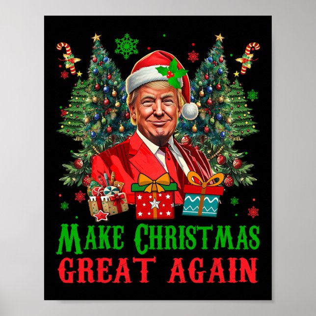 Poster Trumpmas fazem Excelente de Natal de novo Papai No (Frente)