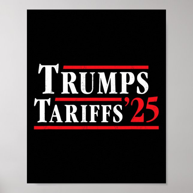 Poster Trumps Tariff War - Trump Trade War (Frente)