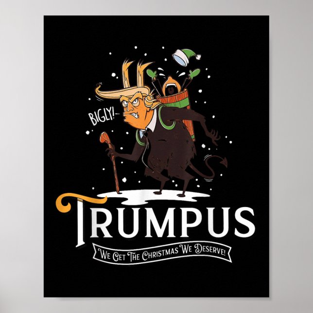 Poster Trumpus Que Temos O Natal Que Merecemos Trump Kram (Frente)