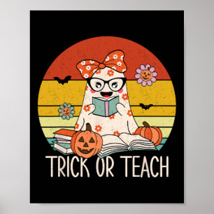 Poster Truque de Halloween ou guincho retrorreflector