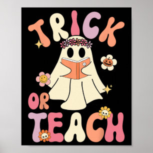 Poster Truque de Halloween ou guincho retrorreflector