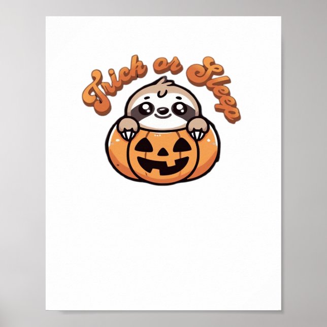 Poster Truque de Lama de Halloween ou Pumpkin de Lama de  (Frente)