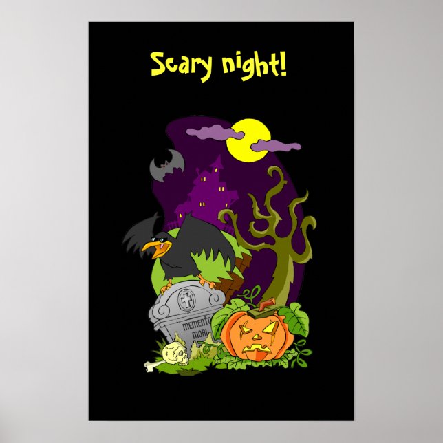 Póster Truque Hallowen ou Tratar? (Frente)