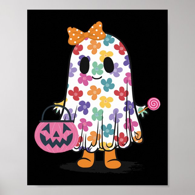 Poster Truque Ou Dia de as Bruxas engraçado De Tratamento (Frente)