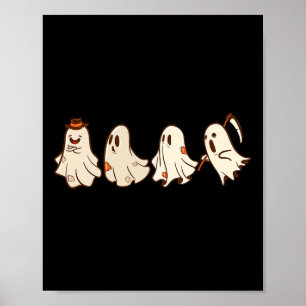 Poster Truque Ou Tratamento De Boo De Halloween Do Fantas