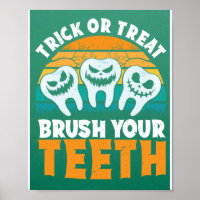 Truque Ou Tratar Escove Seus Dentes Dentista Arran