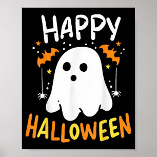 Poster Truque Ou Tratar Fantasma De Halloween