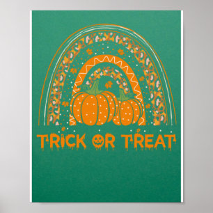 Poster Truque Ou Tratar O Figurino De Halloween Do Arco A