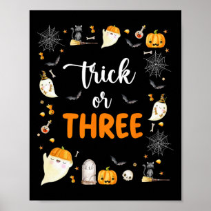 Poster Truque Ou Três aniversário de 3 anos De Festa de a