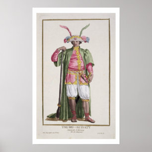 Poster Truro-Audaty, King of Dahomey from 'Receuil des Es