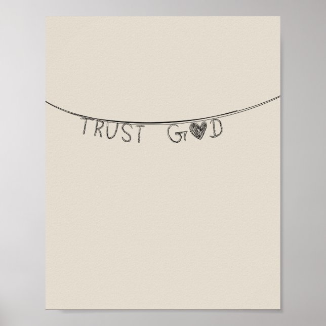 Poster Trust God (Frente)